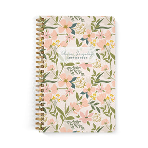 Pink Floral Address Book