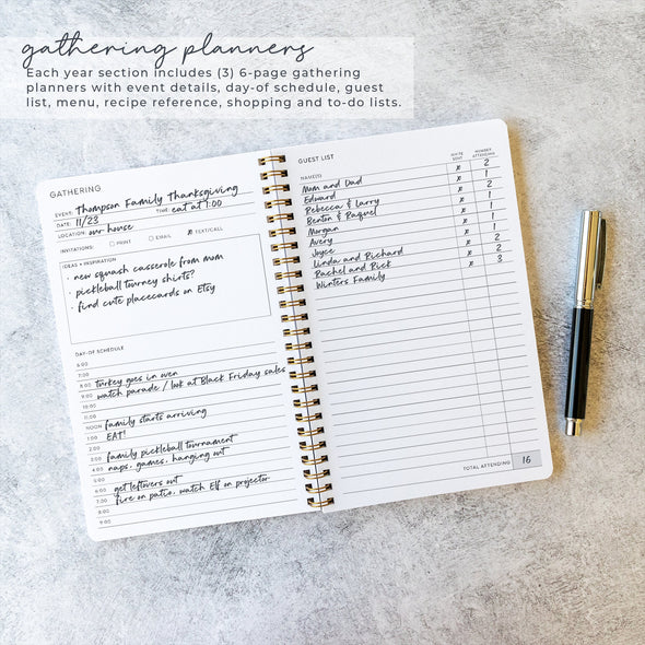 Personalized Christmas Planner | Printed Holiday Planner | Thanksgiving Planning | Christmas Gift Tracker | Christmas Card List | NB6448