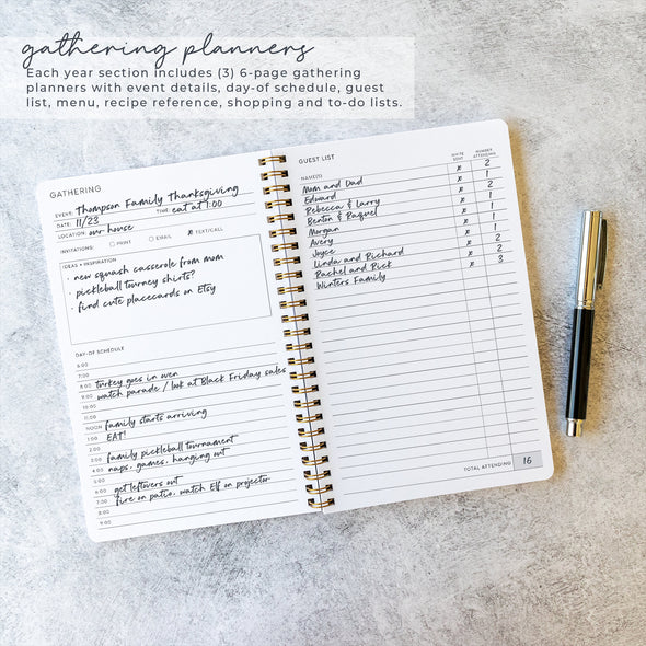 Personalized Christmas Planner | Holiday Planner | Thanksgiving Planning | Printed Christmas Gift List | Christmas Card Tracker | NB6449